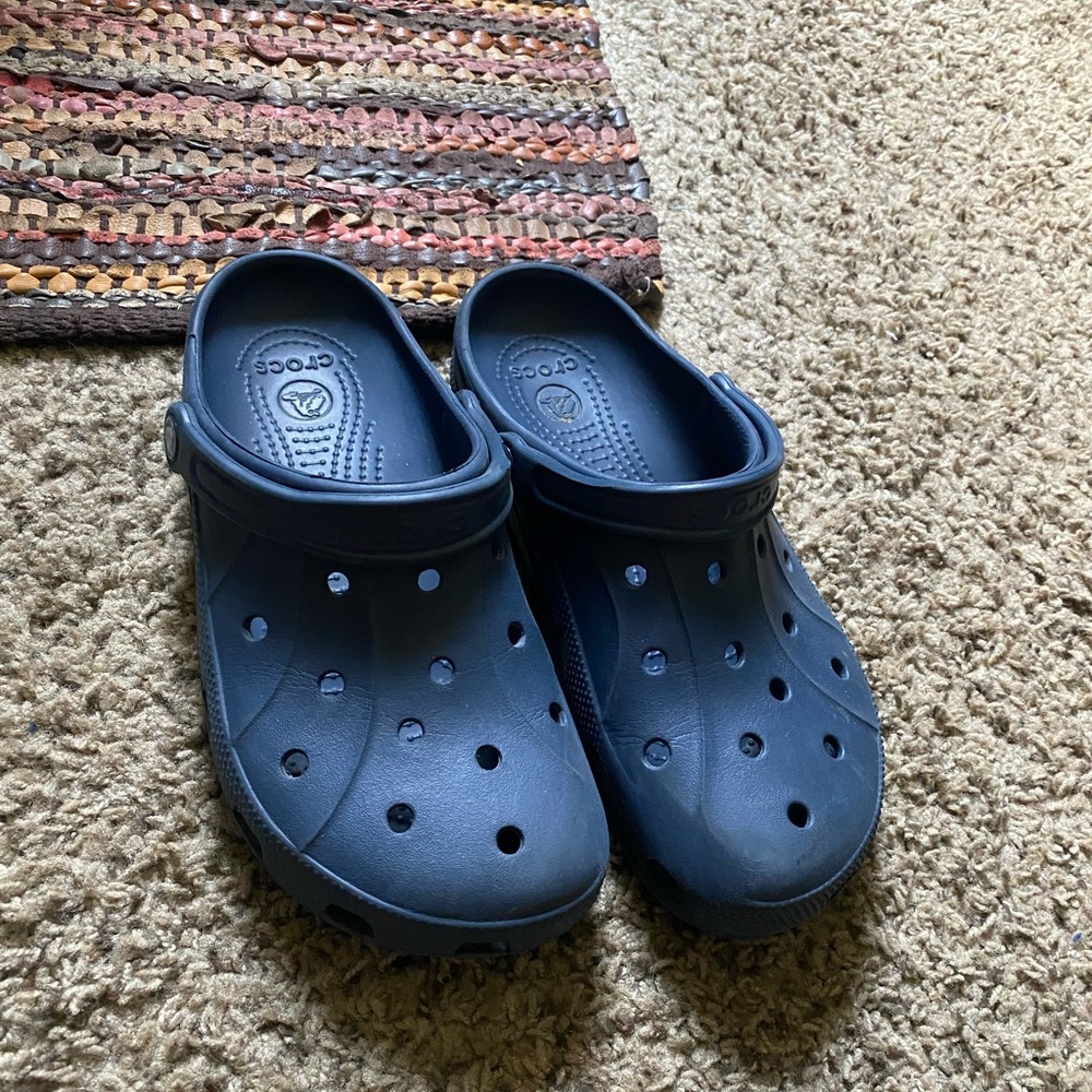Navy blue crocs